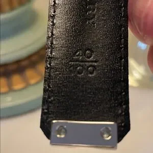 Burberry House Check Women’s Belt 40/100 Leather Canvas Coated Silver Buckle Burberry Nova Check Coated Canvas Belt Size 40/100 | Yoogi main image 3
